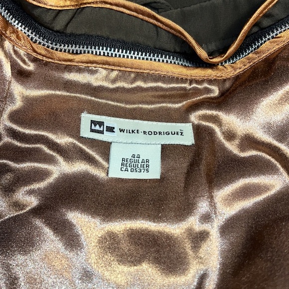 Mens Wilkie Rodriguez lined rain coat chocolate 44 regular double lined warm - Picture 6 of 9